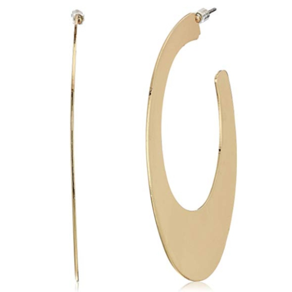 Women's Gold Tone Hoop Earrings
